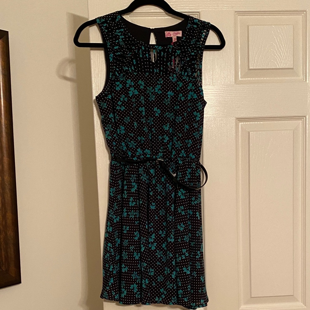 Candie's Black and Teal Dress